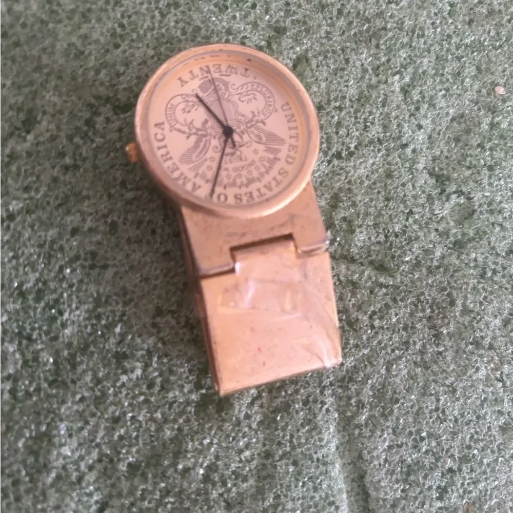 Colibri Quartz Money Clip Watch USA American Eagle timepiece accessory wallet